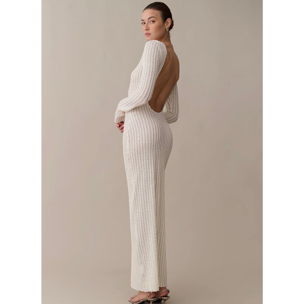 New kourt few moda Anneliese cream Dress $197 sz M - Picture 2 of 6